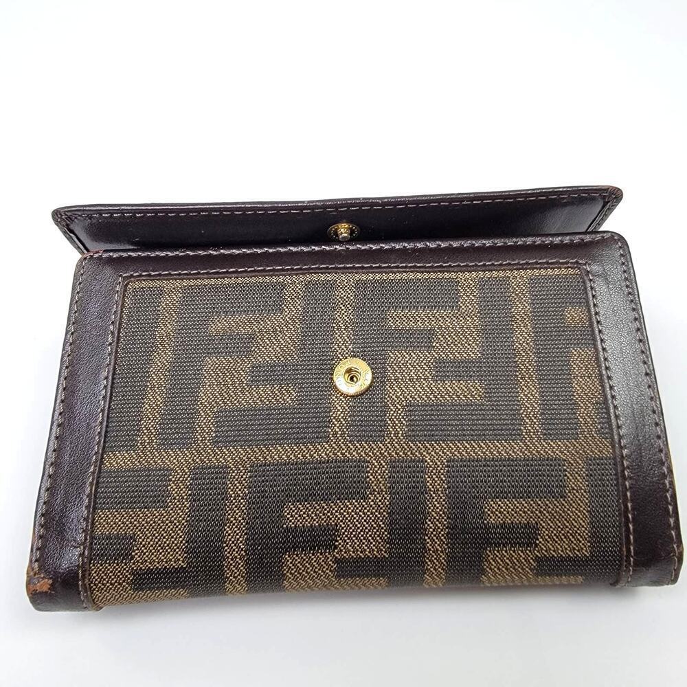 Vintage Y2k 2001 Fendi Zucca Tri-Fold Wallet - Picture 4 of 8